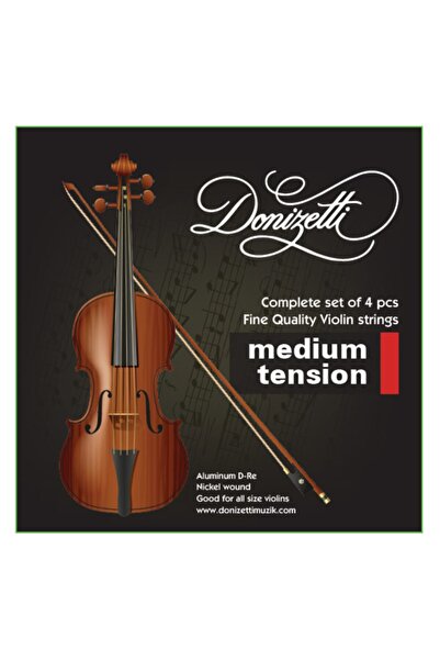Donizetti Yüksek Kaliteli Profesyonel Keman Teli Takımı