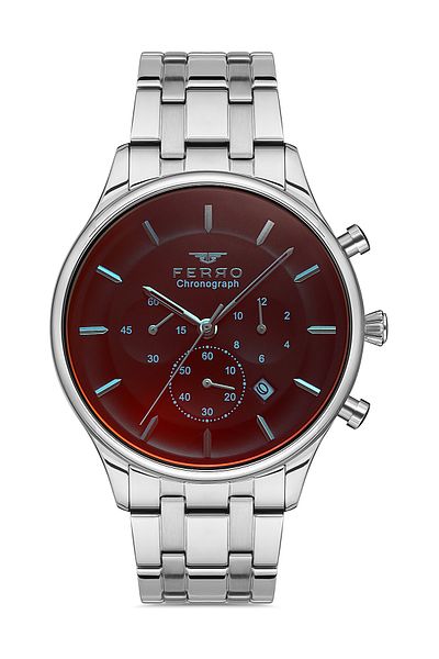 FERRO Silver Steel Cord Men's Wristwatch Fm3772A-A2S