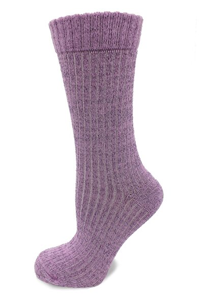 A CLASSE Mor Simli Bot Tipi Lila Kadın Çorap