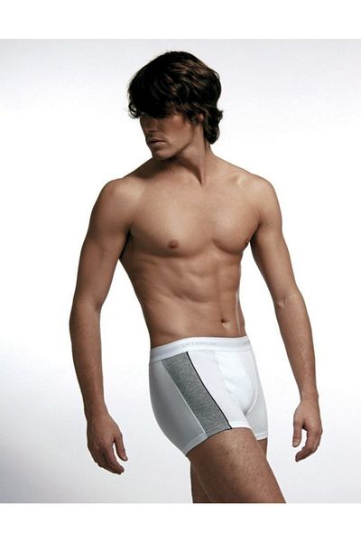 Çift Kaplan Ανδρικό White Lycra Boxer 850