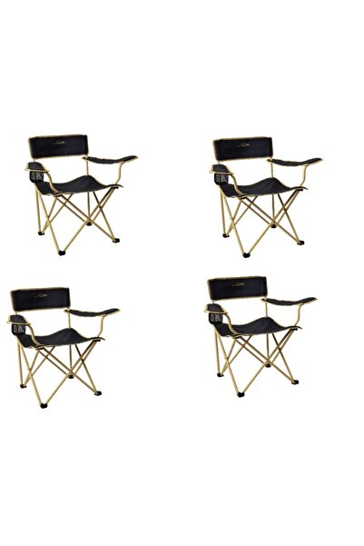 NURGAZ Campout 4'lü Mogan Kamp Sandalye Seti Ng N007