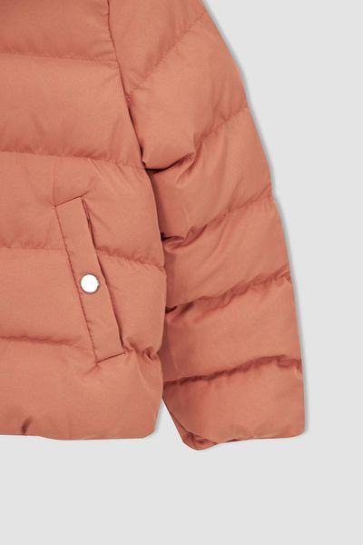 DeFacto Girl's Oversize Hooded Lined Puffer Coat