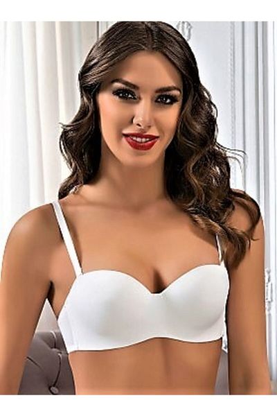 fk lıngerıe Στράπλες Κοίλο Underwire σουτιέν Fk Λευκό