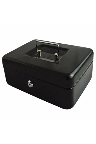 Millian Büyük Boy Anahtarlı Çelik Kasa Bozuk Para Kasası Nakit Kutusu Cash