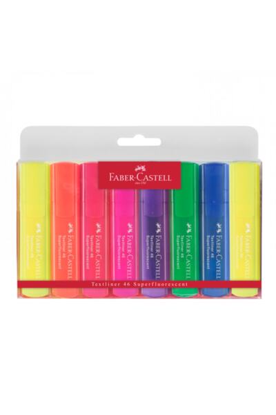 Faber Castell Faber-castell Textliner 8-Pack Pastel Highlighter