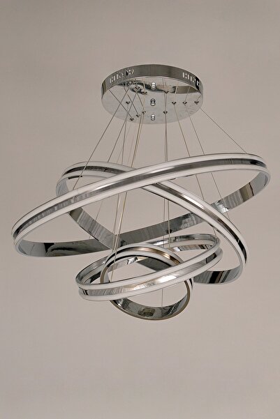 Avize çarşısı 4lü Halka Krom Led Avize