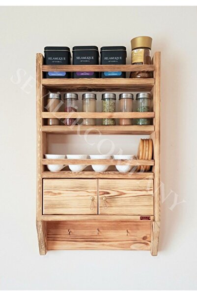 Genel Markalar Dekoratif Masif Terek -mutfak Rafı En 36xboy 60cm-cntr00167