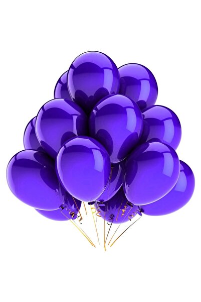 Vip-Aksesuar Metallic Balloon Purple - 10 Pieces