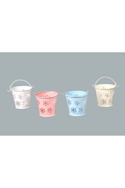 Hayaller Dükkanı 20 Pieces Bucket Snow Patterned Cream P1-