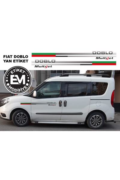 ENFAL REKLAM Fiat Doblo Yan Kapı Etiket - Sticker - Set