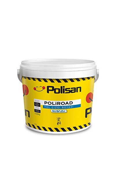 Polisan Su Bazlı Yol Çizgi Boyası Sarı 2,5 L