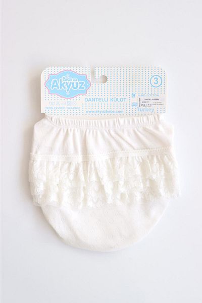 Akyüz Bebe Cream Colored Akyüz Lace Panties