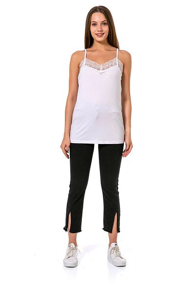 DISENTIS MODEST White Lace Women's Bodysuit - Adjustable Straps