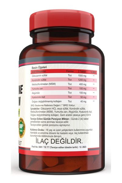 Nevfix Glucosamine Chondroitin Msm Hyaluronic Acid 120 Tablets
