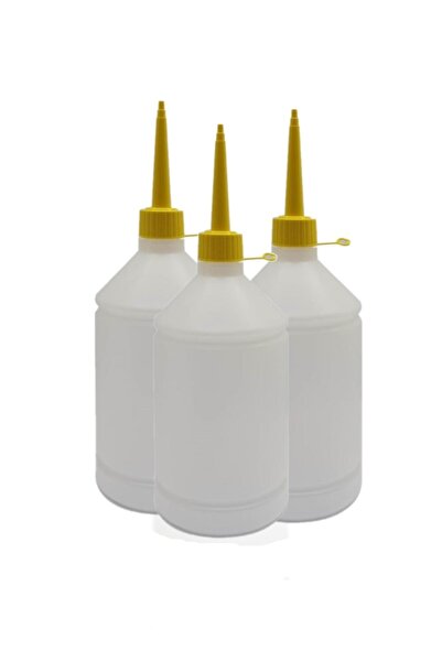 KURCH 3 Adet Sosluk Yağ Şişesi 1 Litre Plastik