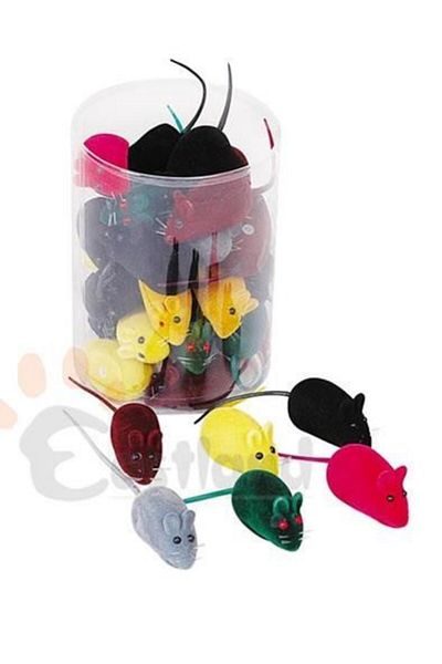 Eastland Island Cat Toys Colorful Mouse 5 cm Price is for 1 piece