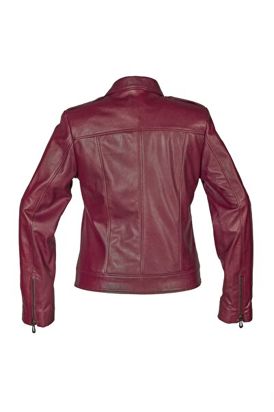 Derimosa Ellan Kadın Hakiki Deri Mont