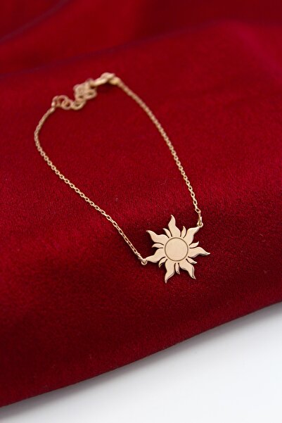 Silver And Silver Kadın Rose Gümüş Yeni Güneş Bileklik
