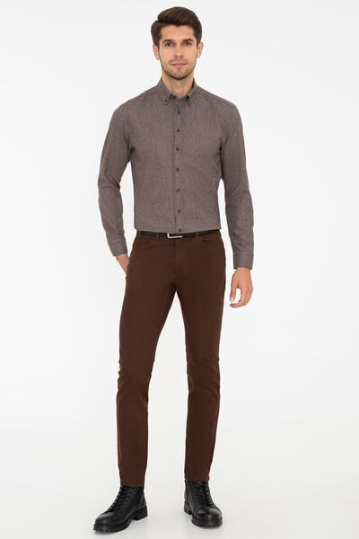 Pierre Cardin Kahverengı Erkek Gömlek G021GL004.000.1282560