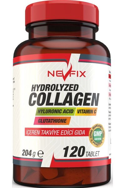 Nevfix 120 Tablets Collagen Hydrolyzed Collagen Glutathione Vitamin C
