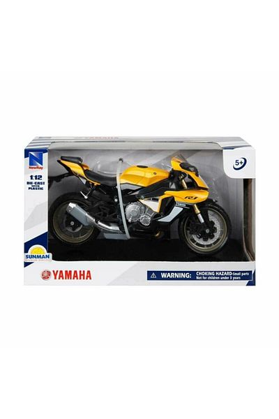 Sunman New Ray 1:12 Scale Yamaha Yzf-R1 2016 Model Diecast Motorcycle