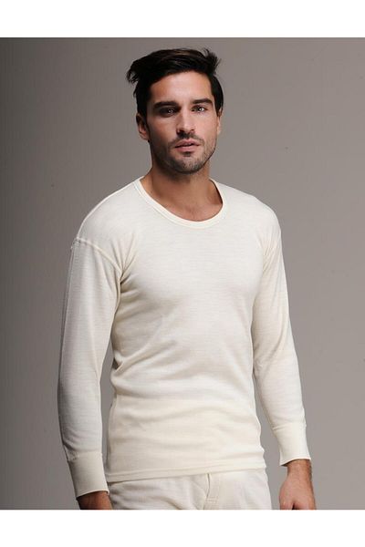 Hasyün Ανδρικό κοντομάνικο εσώρουχο 1003 100% μαλλί