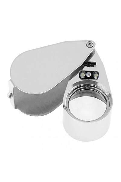 hitteknoloji Mini Led Işıklı Büyüteç Full Çelik Büyüteç Lup Mercek Kuyumcu Bü...