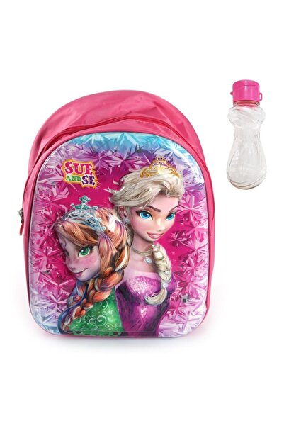 Mashotrend Suese Elsa Anna Çanta + Suluk - Anaokulu Çanta - Okul Çantası - Fr...