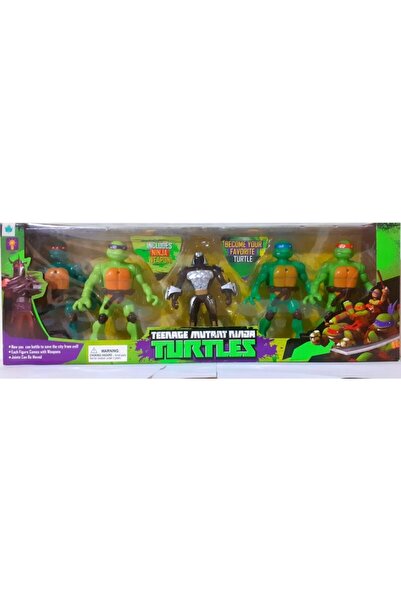 Daimoni Ninja Kaplumbağalar Ninja Turtles 5 Li Figür Set 12 Cm