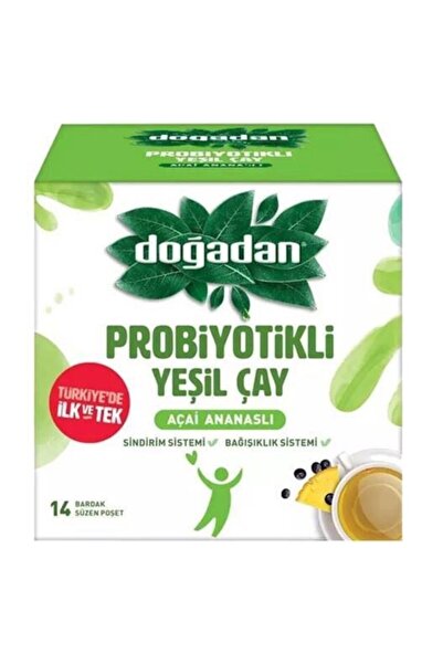 Doğadan Probiyotikli Yeşil Çay Açai Ananaslı 14'lü