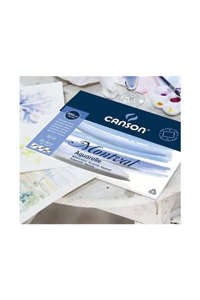 Canson Canmontv 12 Sheets - 24x32 Cm 300 gr Water Color Block Pad