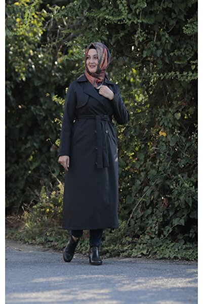 Zey&Ka Butik Su Tutmaz Belden Bağlamalı Trençkot