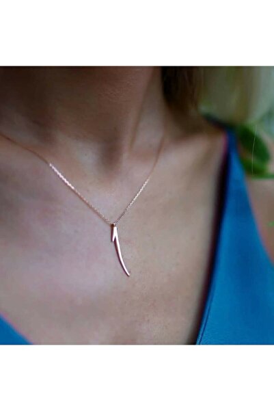 Gökdeniz 925 Arapça Elif Yazılı Gümüş Hediyelik Kolye