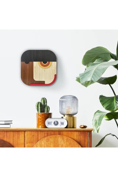 Amorf Design Ahşap Maske Duvar Dekoru S2