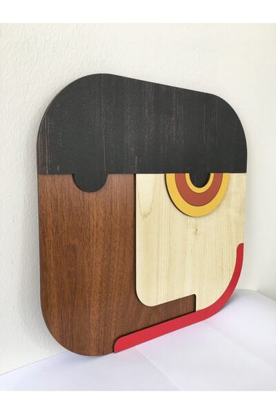 Amorf Design Ahşap Maske Duvar Dekoru S2