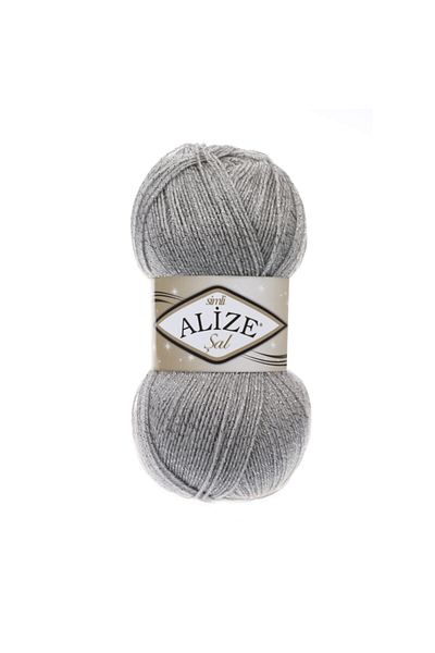 Alize Number 21 Gray Shawl Glitter Knitting Lanyard