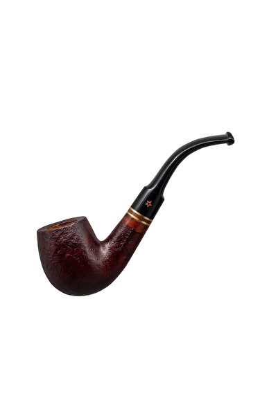 Şahin Kırmızı Yıldız 113 6mm. Filtreli Ebonit Saplı Pipo