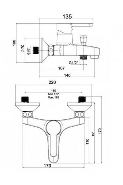 NSK Legna Plus Bathroom Mixer N3033602