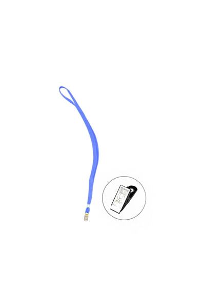 KARPİN Синя стрічка для бейджа з кліпсою