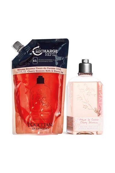 L'Occitane Cherry Blossom Shower Gel Economic Refill Duo (500ml + 250ml)
