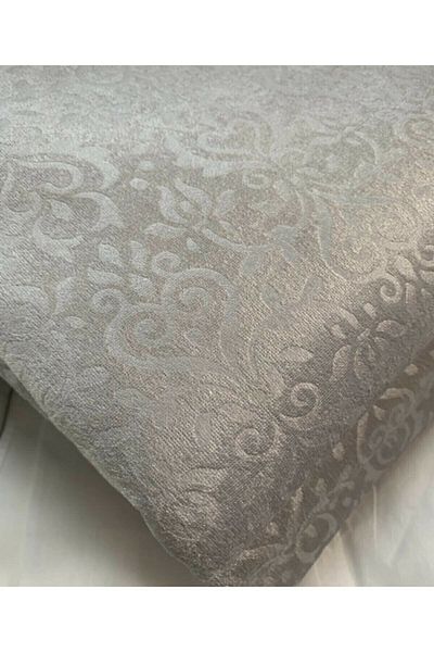 MODA HOME Self Patterned Non-Slip Sponge Sofa Cover Light Gray