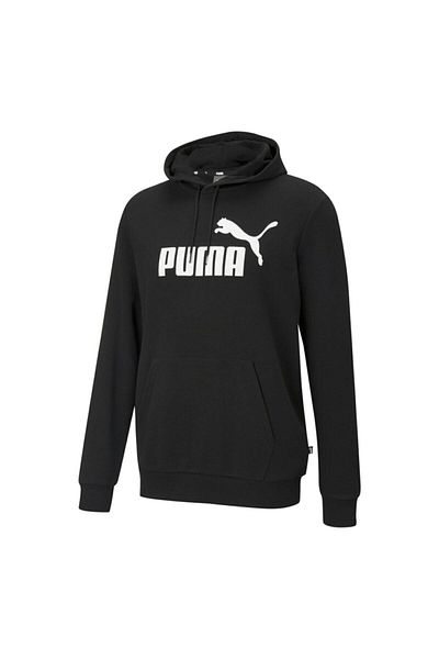 Puma Мъжки черен суитшърт - Ess Big Logo - 586688-01