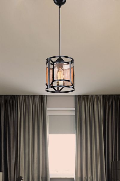 Gloria Black Ginger Single Pendant Lamp