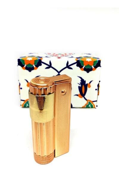 Genel Markalar Hunter Turbo Benzinli Metal Muhtar Çakmağı, Rose Gold Renk