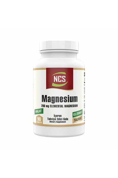 NCS Magnesium 200 Mg Malat Taurate Glycinate 90 Tablets 3 Boxes