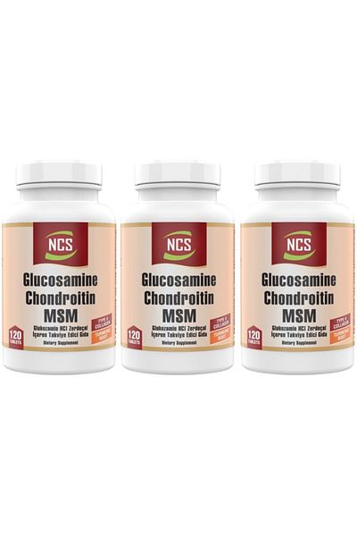 NCS Glucosamine Chondroitin Turmeric 120 Tablets 3 Boxes