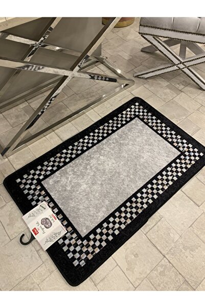 Resmiro Dot Taban Su Geçirmez Saçaksız (60x100 - 50x60) Ikili Banyo Paspas Ta...