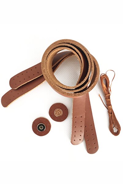 alfa tasarım atölyesi Σετ λαβής τσάντας από γνήσιο δέρμα με διπλό μαγνητικό κ...