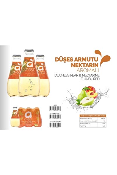 Avşar Düşes Armudu & Nektarin 24*200ml