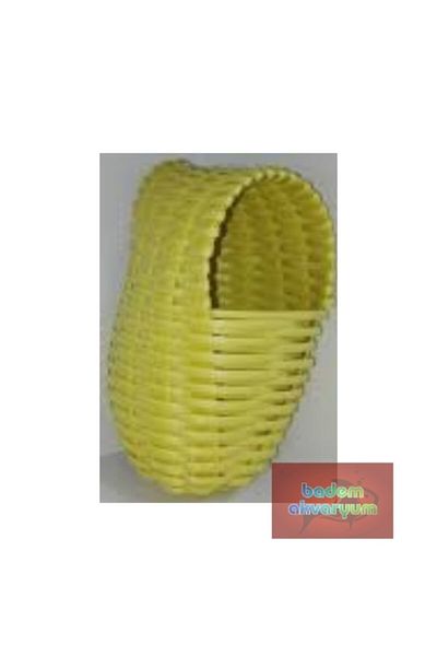 Badem Akvaryum Finch Indian Nightingale Nest Plastic 12-15 Cm